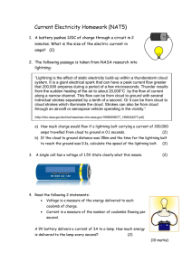 Current Electricity Homework (NAT5)