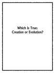 Which Is True: Creation or Evolution?