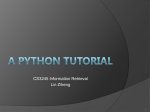 Python Tutorial 0 - NUS School of Computing