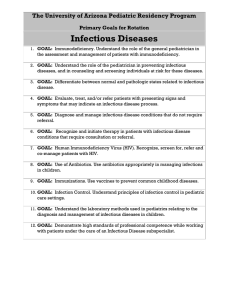Infectious Diseases - University of Arizona Department of Pediatrics