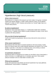 Hypertension (high blood pressure)