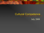 2008 Cultural Competency - Colorado Center for Nursing Excellence