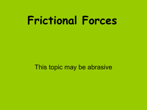 Frictional Forces - Waconia High School