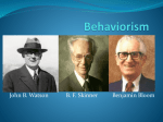 Behaviorism - newvisionseducation2009-2010