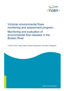 Victorian environmental flows monitoring and assessment