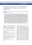 Interdisciplinary treatment of a nonsyndromic oligodontia patient