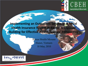 CBEH Kenya Project Presentation
