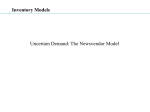 Newsvendor model