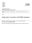 Angle class II correction with MARA appliance