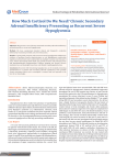 How Much Cortisol Do We Need? Chronic Secondary