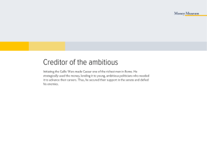 Creditor of the ambitious