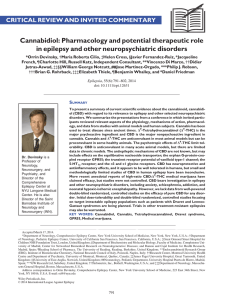 Cannabidiol: Pharmacology and potential therapeutic role