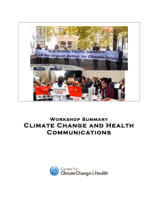 Climate Change and Health Communications