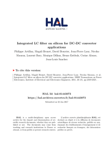 Integrated LC filter on silicon for DC-DC converter - HAL-LAAS