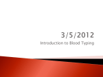 Introduction to Blood Typing