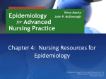 Chapter 4: Nursing Resources for Epidemiology