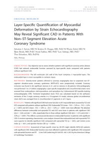 Layer-Specific Quantification of Myocardial Deformation by Strain