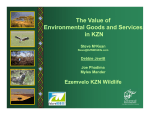 The Value of Environmental Goods and Services in KZN