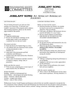 Jubilant Song - Philharmonic Society of Orange County