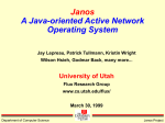 Janos detailed overview 3/30/99 - University of Utah School of