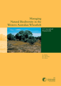 Managing Natural Biodiversity in the Western Australian Wheatbelt