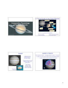 Comparative Planetology of the Outer Planets A Travel Guide to the