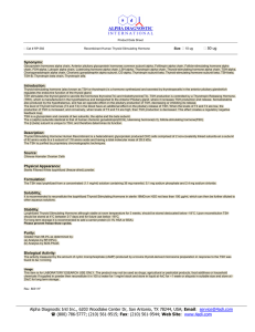 Recombinant Human Thyroid Stimulating Hormone
