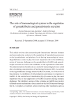 The role of immunological system in the regulation of gonadoliberin