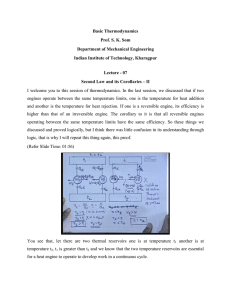 Basic Thermodynamics - Text of NPTEL IIT Video Lectures