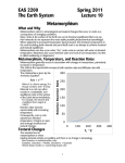 Metamorphism What and Why