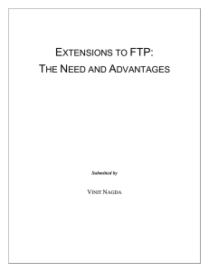 Extensions to the FTP Protocol
