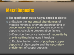 Metal Deposits - Geology Rocks