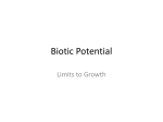 Biotic Potential