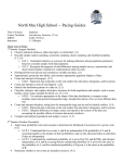 North Mac High School -- Pacing Guides Title of Course: Statistics