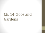 Ch. 14: Zoos and Gardens