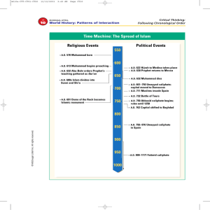 Time Machine: The Spread of Islam 550 600 650 700