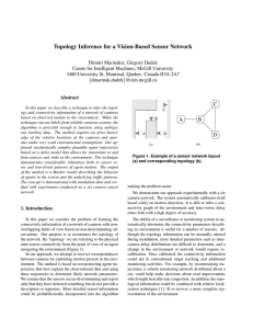 Topology Inference for a Vision-Based Sensor Network