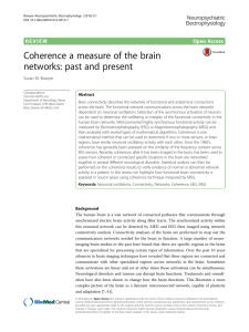 Coherence a measure of the brain networks: past and present