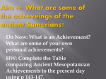 Aim: What are some achievements of the ancient