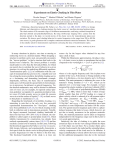 Experiments on Elastic Cloaking in Thin Plates