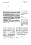 Relationship of carbon dioxide tension in arterial blood to pulmonary