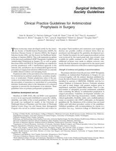 Clinical Practice Guidelines for Antimicrobial