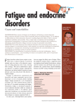 Fatigue and endocrine disorders. Causes and comorbidities (PDF