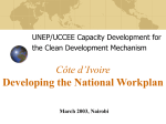 Developing the National Workplan, Côte d`Ivoire