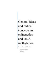 General ideas and radical concepts in epigenetics and