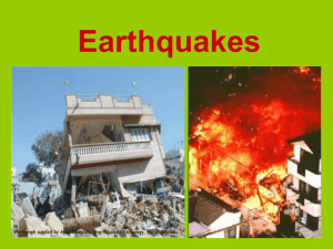 Earthquake Lesson