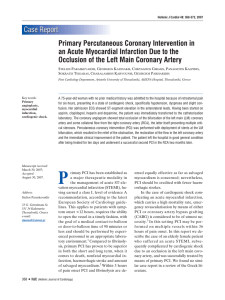 Primary Percutaneous Coronary Intervention in an Acute Myocardial