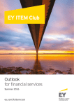 EY ITEM Club Outlook for financial services Summer 2016