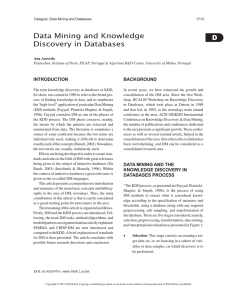 D Data Mining and Knowledge Discovery in Databases