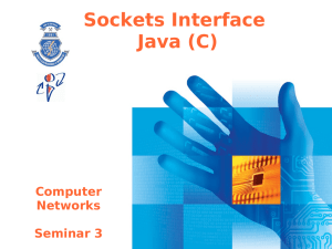 Sockets Interface Java (C)